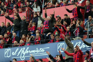 Galería de fotos del partido Osasuna-Espanyol Madrid disputado en El Sadar y correspondiente a la jornada 27 de LaLiga Santander.
