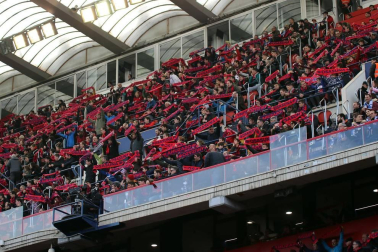 Galería de fotos del partido Osasuna-Espanyol Madrid disputado en El Sadar y correspondiente a la jornada 27 de LaLiga Santander.