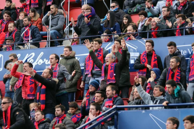 Galería de fotos del partido Osasuna-Espanyol Madrid disputado en El Sadar y correspondiente a la jornada 27 de LaLiga Santander.