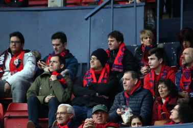 Galería de fotos del partido Osasuna-Espanyol Madrid disputado en El Sadar y correspondiente a la jornada 27 de LaLiga Santander.