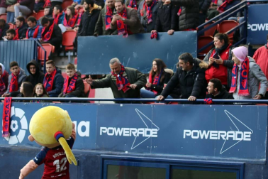 Galería de fotos del partido Osasuna-Espanyol Madrid disputado en El Sadar y correspondiente a la jornada 27 de LaLiga Santander.