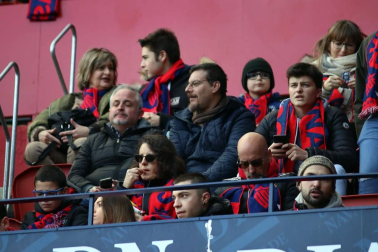 Galería de fotos del partido Osasuna-Espanyol Madrid disputado en El Sadar y correspondiente a la jornada 27 de LaLiga Santander.