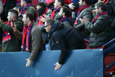 Galería de fotos del partido Osasuna-Espanyol Madrid disputado en El Sadar y correspondiente a la jornada 27 de LaLiga Santander.
