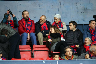 Galería de fotos del partido Osasuna-Espanyol Madrid disputado en El Sadar y correspondiente a la jornada 27 de LaLiga Santander.