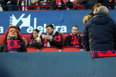 Galería de fotos del partido Osasuna-Espanyol Madrid disputado en El Sadar y correspondiente a la jornada 27 de LaLiga Santander.