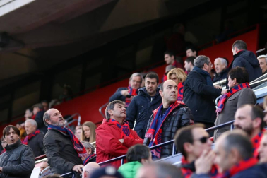 Galería de fotos del partido Osasuna-Espanyol Madrid disputado en El Sadar y correspondiente a la jornada 27 de LaLiga Santander.
