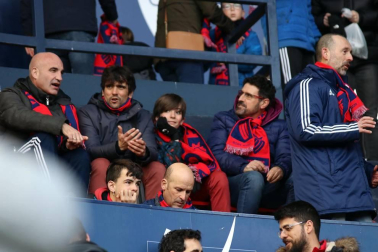 Galería de fotos del partido Osasuna-Espanyol Madrid disputado en El Sadar y correspondiente a la jornada 27 de LaLiga Santander.