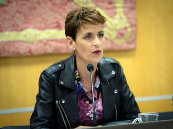 La presidenta del Gobierno de Navarra, María Chivite