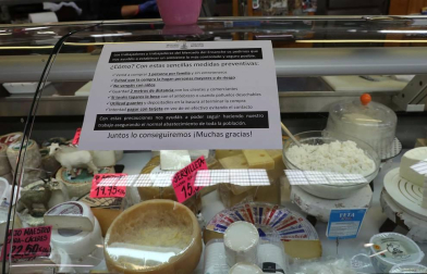 Los mercados de Pamplona de protegen ante el coronavirus