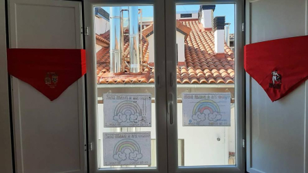 El pañuelo de San Fermín este sábado en todas las ventanas de Navarra. Esa es la idea con la que la capilla de San Fermín hace un llamamiento con motivo del cuarto peldaño de la escalera, este 4 de abril,