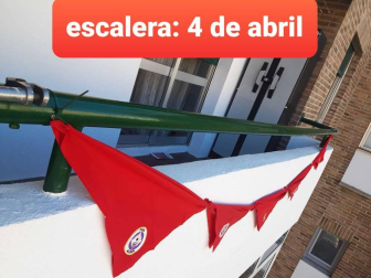 El pañuelo de San Fermín este sábado en todas las ventanas de Navarra. Esa es la idea con la que la capilla de San Fermín hace un llamamiento con motivo del cuarto peldaño de la escalera, este 4 de abril,
