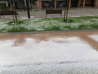 Fotografías de la impresionante tormenta y granizo de este sábado, 25 de abril