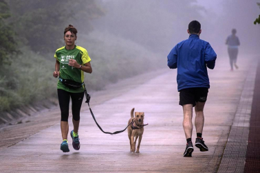 Imágenes de la jornada del 2 de mayo, en la que los navarros pueden salir a la calle a pasear y hacer deporte entre las 6 y las 10 de la mañana, y las 20 y las 23 de la noche.
