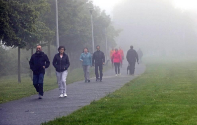 Imágenes de la jornada del 2 de mayo, en la que los navarros pueden salir a la calle a pasear y hacer deporte entre las 6 y las 10 de la mañana, y las 20 y las 23 de la noche.