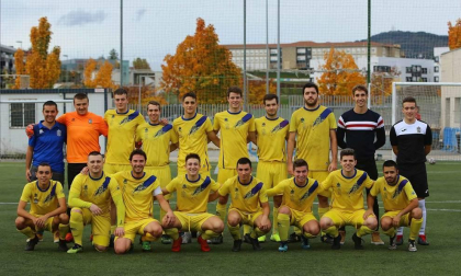Fotografías de seis equipos de la Primera Regional navarra que jugarán en Preferente la próxima temporada