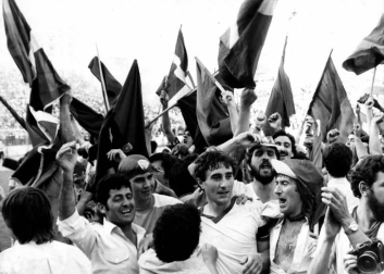 Imágenes de los festejos y el recibimiento de la afición por el ascenso del cojunto rojillo en 1980.