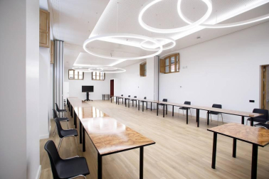 Así han quedado las salas de las instalaciones, ubicadas en el Palacio de Navarra y que se destinarán a uso público.