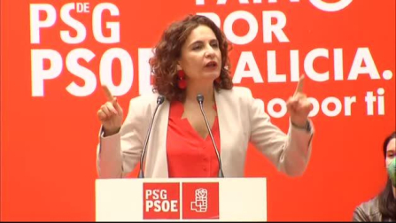 Montero critica a Feijóo por respaldar la línea dura del PP