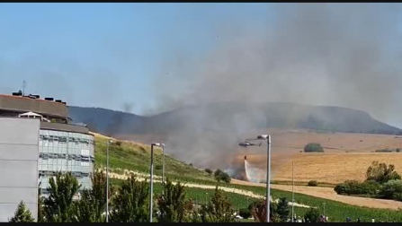 Vídeo de la lucha contra un incendio en Sarriguren