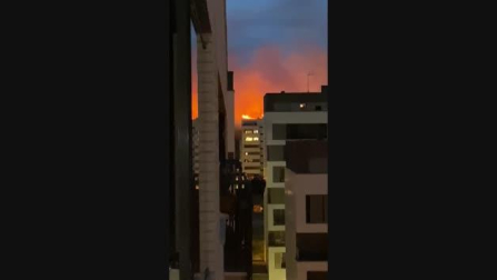 Vídeo de un incendio en Mendillorri