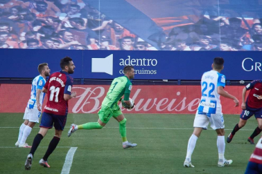 Imágenes del partido entre Osasuna y Leganés en El Sadar.