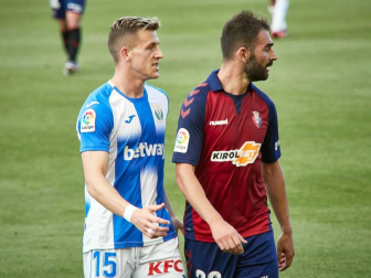 Imágenes del partido entre Osasuna y Leganés en El Sadar.