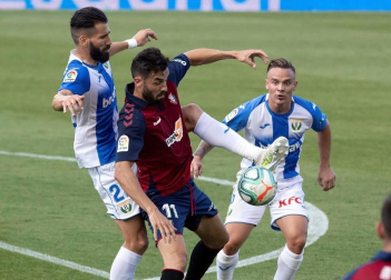 Imágenes del partido entre Osasuna y Leganés en El Sadar.