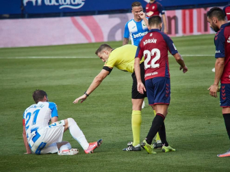 Imágenes del partido entre Osasuna y Leganés en El Sadar.