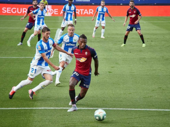 Imágenes del partido entre Osasuna y Leganés en El Sadar.