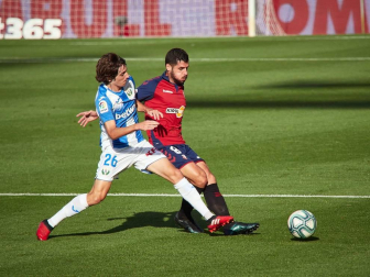 Imágenes del partido entre Osasuna y Leganés en El Sadar.