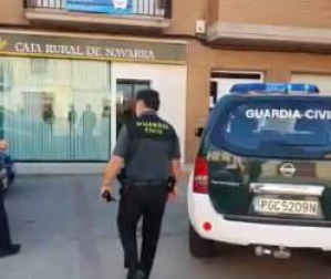 Robo en una sucursal bancaria de Buñuel