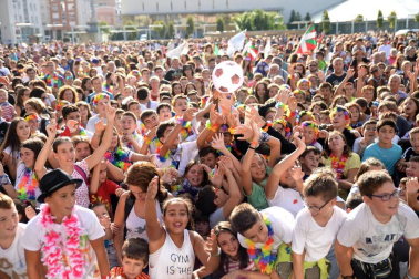 Fotos del cohete de las fiestas de Ansoáin, 13 de septiembre de 2018