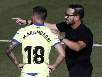Imágenes más destacadas del encuentro correspondiente a la Jornada 34 de LaLiga Santander disputado en el estadio de El Sadar.