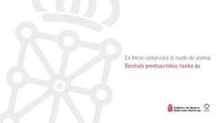 Rueda de prensa sobre los rebrotes en Navarra