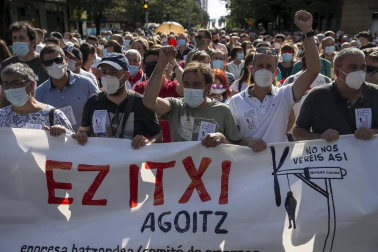 Un clamor de 3.000 personas da voz a los 239 empleados de Gamesa Aoiz