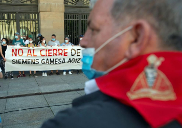 Un clamor de 3.000 personas da voz a los 239 empleados de Gamesa Aoiz