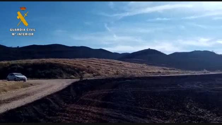 Vídeo de un incendio forestal cerca de Los Arcos