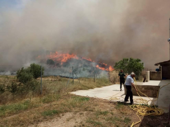 Declarado un incendio en las proximidades de Los Arcos