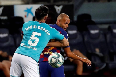 Imágenes del choque entre rojillos y culés correspondiente a la Jornada 37 de LaLiga Santander disputado en el Camp Nou. Victoria rojilla con goles de Arnaiz y Torres, Messi marcó para los locales.