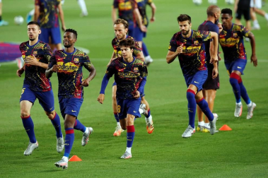 Imágenes del choque entre rojillos y culés correspondiente a la Jornada 37 de LaLiga Santander disputado en el Camp Nou.