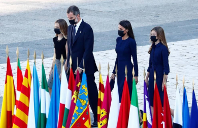 Fotos del homenaje a las víctimas de Covid-19 en Madrid