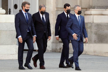 Fotos del homenaje a las víctimas de Covid-19 en Madrid