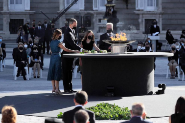 Fotos del homenaje a las víctimas de Covid-19 en Madrid