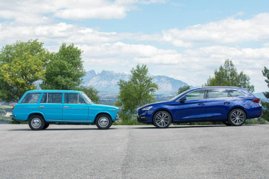 Comparativa entre el Seat Leon SportsTourer y el Seat 1430 familiar de 1970