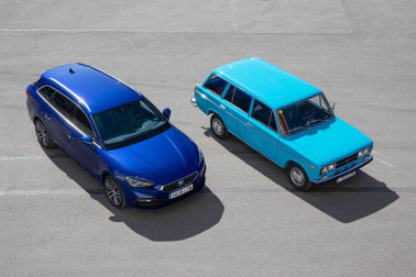 Comparativa entre el Seat Leon SportsTourer y el Seat 1430 familiar de 1970
