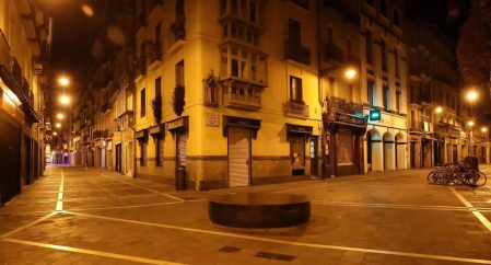 Todas las fotos del dispositivo de vigilancia de la Policía Nacional durante la noche del viernes, 24 de julio, en Pamplona