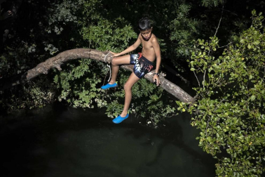 Todas las fotos de este domingo, 26 de julio, en el que los termómetros superaron los 30 grados. La previsión para esta semana es un aumento todavía más notable de las temperaturas