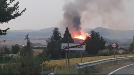 Incendio en Gazólaz