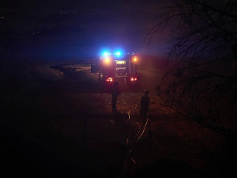 El rayo de una tormenta provoca un incendio forestal en Gazolaz