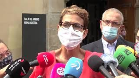Reunión de la Presidenta María Chivite con los alcaldes de Pamplona y comarca